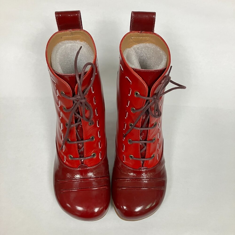 *BRAND NEW!* Fluevog 2008 Operetta BARTOLI Booties, Wine, Size 9! Super cute!!! - Picture 4 of 15